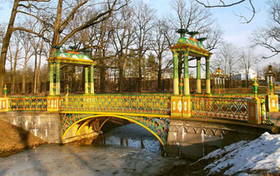 Александровский парк в Пушкине - малый китайский мост