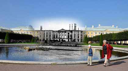блокада Ленинграда кратко главное - разрушенный дворец
