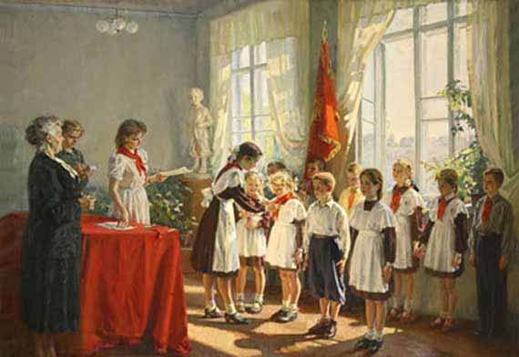 детство в СССР - прием в пионеры