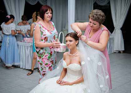 свадебные традиции в России - снятие фаты