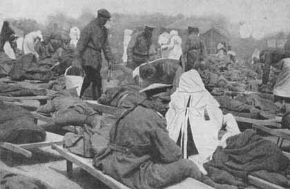Медицинское обеспечение в Первой мировой войне - после газовой атаки