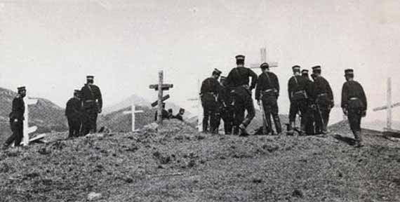 Медицинская служба в русско-японской войне - похороны убитых