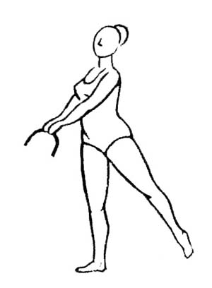 артроз тазобедренного сустава - подъем колена к груди