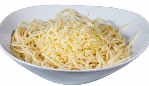 калории фастфуда - спагетти с сыром